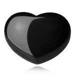 MAIBAOTA 45 mm Black Obsidian Stone Large Heart Stone Healing Crystals Gifts for Women Natural Reiki Gemstone Polished Heart Shaped Rocks Meditation