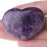 MAIBAOTA 45 mm Amethyst Crystal Rock Large Heart Stone Healing Crystals Gifts for Women Natural Reiki Gemstone Polished Heart Shaped Rocks Meditation
