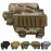 Wsobue Rifle Buttstock, Hunting Shooting Tactical Cheek Rest Pad Ammo Pouch with 7 Shells Holder (Camouflage ACU)