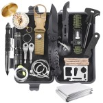 Gifts for Men Dad Christmas Husband Teenage Boy, Survival Kit 28 in 1, Survival Gear Tool Emergency Tactical Equipment Supplies Kits for Families Outdoors Camping Hiking Adventures
