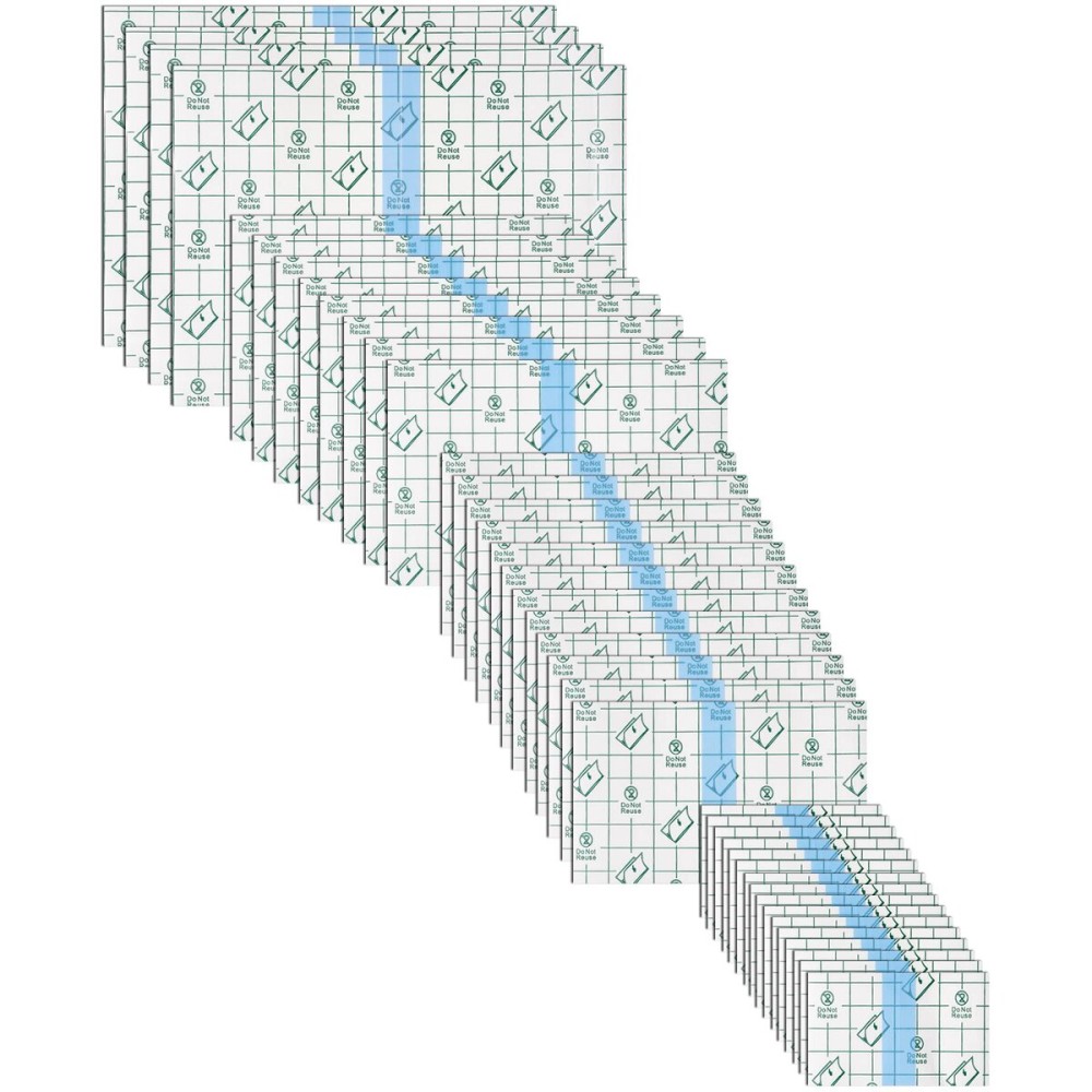 BBTO 100 Pcs Transparent Stretch Adhesive Bandage Waterproof Clear Patches Cover Protective Shower Film Wrap (3,5,6,8,Inch)