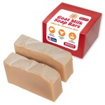 Goat Milk Stuff Goat Milk Soap - OATMEAL, MILK & HONEY | All-Natural, Creamy Lather, and Nourishing Soap Bar - Handmade (Box of 2)