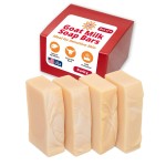 Goat Milk Stuff Goat Milk Soap - PURITY | All-Natural, Unscented, Fresh Goat Milk Soap Bar, Gentle on Sensitive Skin - Handmade (Box of 4)