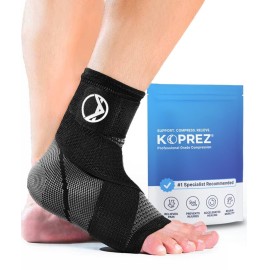Koprez Plantar Fasciitis Sleeve - Plantar Fasciitis Relief, Plantar Fasciitis Socks, Ankle Compression Sleeve, Ankle Support for Women, Plantar Fasciitis Brace, Ankle Sleeve, Ankle Support Men