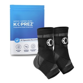 Koprez Plantar Fasciitis Sleeve - Plantar Fasciitis Relief, Plantar Fasciitis Socks, Ankle Compression Sleeve, Ankle Support for Women, Plantar Fasciitis Brace, Ankle Sleeve, Ankle Support Men