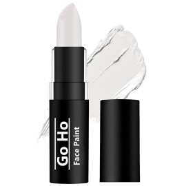Go Ho Clown White Cream-Blendable Stick - Eye Black Stick,Face Body Paint Professional SFX Makeup,Safe Facepaint&Lip Smacking White Foundation Makeup