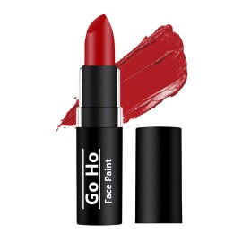 Go Ho Makeup Clown Red Cream-Blendable Stick -Red Eye Black Face Body Paint Professional SFX Makeup,Safe Facepaint Nose&Lip Smacking for Halloween