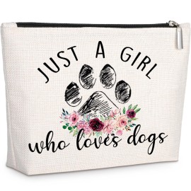 GevGuxLuo Dog Gifts for Dog Lovers, Dogs Makeup Bag for Women Birthday Gifts Ideas for Daughter Sister Bestie