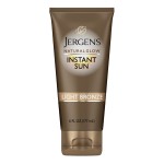 Jergens Natural Glow Instant Sun Tanning Moisturizer + Bronzer, Lightweight Sunless Tanning for Natural-Looking Color, Light Bronze, 6 Oz