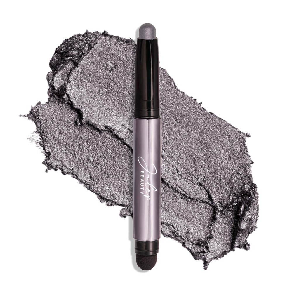 Julep Eyeshadow 101 Cream-to-Powder Waterproof Shadow Stick - Smoky Grey Shimmer - Long-Lasting, Crease-Proof, Medium Grey Shimmer Cream Eyeshadow with Built-in Smudger