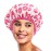Reusable Shower & Bath Cap & Lined, Oversized Waterproof Shower Caps Large Designed for all Hair Lengths with PEVA Lining & Elastic Band Stretch Hem Hair Hat - Fashionista Showered With Kisses