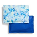 Cool Coolers by Fit & Fresh 2 Pack Soft Ice, Flexible Stretch Nylon Reusable Ice Packs for Lunch Boxes & Coolers, Aqua Tye Dye
