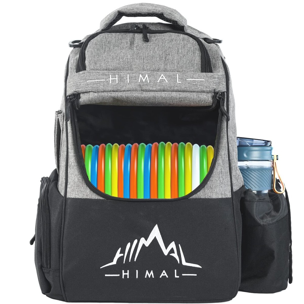 HIMAL HIMAL Disc Golf Bag Holds 22+ Discs, Durable Disc Golf Backpack with Large Capacity, and Multiple Storage Pockets