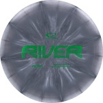 Latitude 64 Retro Burst River | Disc Golf Fairway Driver | Easy-to-Throw Disc Golf Driver for Beginners | Straight Flying | 170g+ Frisbee Disc | Unique Burst Patterns | Gray