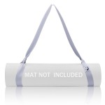 Slim Panda Yoga Mat Straps for Carrying, Adjustable Yoga Mat Carrier Sling Fits All Mats(Mat Not Included)(Light Grey)