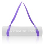 Slim Panda Yoga Mat Straps for Carrying, Adjustable Yoga Mat Carrier Sling Fits All Mats(Mat Not Included)(Purple)