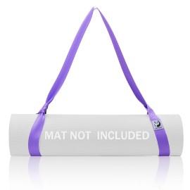 Slim Panda Yoga Mat Straps for Carrying, Adjustable Yoga Mat Carrier Sling Fits All Mats(Mat Not Included)(Purple)