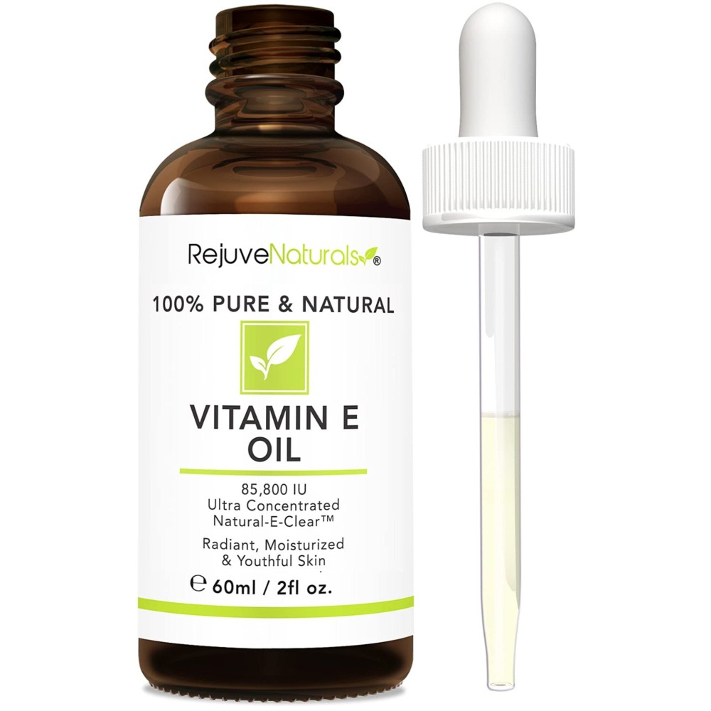 Vitamin E Oil - 100% Pure & Natural, 85,800 IU. Repair Dry, Damaged Skin from Surgery & Acne, Age Spots & Wrinkles. Boost Collagen for Moisturized, Youthful-looking Skin. d-alpha tocopherol, 2 Fl Oz