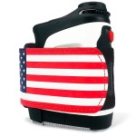 STICKIT Magnetic Rangefinder Strap, American Flag | Fits 50+ Models | Strong Magnet for Golf Cart & Club Attachment | Slim, Adjustable, and Secure Design | Rangefinder Not Included