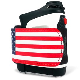 STICKIT Magnetic Rangefinder Strap, American Flag | Fits 50+ Models | Strong Magnet for Golf Cart & Club Attachment | Slim, Adjustable, and Secure Design | Rangefinder Not Included
