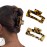 Wekin Hair Claw Clips for Thick Hair, 2 Pack Tortoise Hair Clips, Acrylic Celluloid French Butterfly Jaw Clips, Strong Hold for Women Girl (Medium 3\', Tortoise)