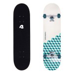 Retrospec Alameda Skateboard Complete | Canadian Maple Wood Deck w/ 5.5 Inch Aluminum Alloy Trucks for Commuting, Cruising, Carving & Downhill Riding | 31 x 7.5, Marine Isometric