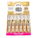 Ruby Kisses Broadway Vita-Lip Clear Lip Gloss (Gold 48 Pack), Ultra-Hydrating & Soothing Formula with Vitamin Oils, High-Shine Non-Sticky Finish, Glitter Lip Balm with Argan Jojoba Rosehip & Mint Oil