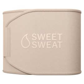 Sports Research Sweet Sweat Toned Waist Trimmer for Women and Men | Premium Waist Trainer Belt to \'Tone\' your Stomach Area (Quartz, Small)