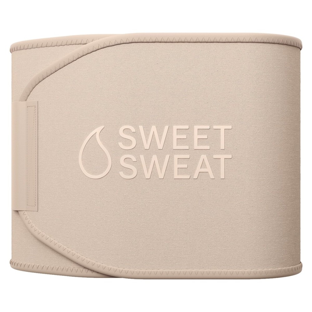 Sports Research Sweet Sweat Toned Waist Trimmer for Women and Men | Premium Waist Trainer Belt to \'Tone\' your Stomach Area (Quartz, Large)