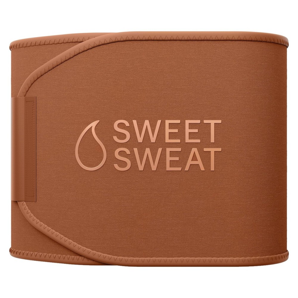 Sports Research Sweet Sweat Toned Waist Trimmer for Women and Men | Premium Waist Trainer Belt to \'Tone\' your Stomach Area (Clay, XX-Large)