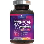 Prenatal Vitamins with Folic Acid & DHA, Fetal Brain Development Support with Folate & Omega 3\'s, Prenatal Multivitamin for Women, Vitamin A, C, D, B6, B12 & Iron, Pregnancy Supplement - 120 Softgels