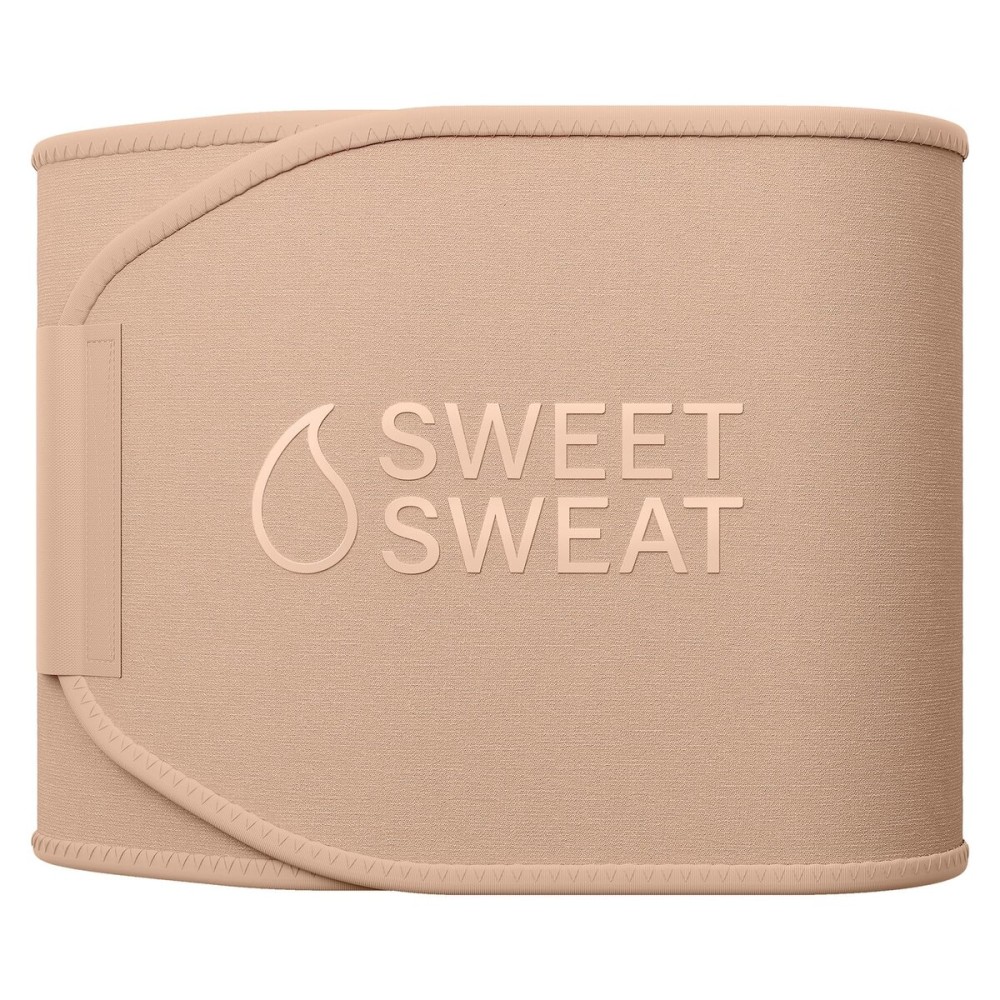 Sports Research Sweet Sweat Toned Waist Trimmer for Women and Men | Premium Waist Trainer Belt to \'Tone\' your Stomach Area (Stone, X-Large)