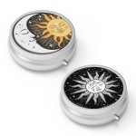 Pill Box 3 Compartment Small Pill Case,Portable for Pocket or Purse Pill Organizer Pill Container Holder to Hold Vitamins, Medication, Fish Oil and Supplements(2PCS)