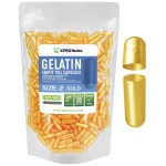 XPRS Nutra Size 2 Empty Capsules - 500 Count Empty Gelatin Capsules - Pills DIY Capsule Filling - Pure Bovine Pill Gel Caps for Do-It-Yourself Supplements (Gold)