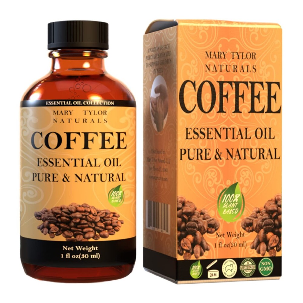 Coffee Essential Oil (1 oz), Premium Therapeutic Grade, 100% Pure and Natural, Perfect for Aromatherapy, Diffuser, DIY by Mary Tylor Naturals