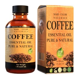 Coffee Essential Oil (1 oz), Premium Therapeutic Grade, 100% Pure and Natural, Perfect for Aromatherapy, Diffuser, DIY by Mary Tylor Naturals