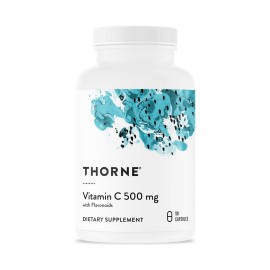 THORNE - Vitamin C 500 mg - Blend of Vitamin C and Citrus Bioflavonoids from Oranges - Supports Immune System, Cellular Energy Production & Collagen Production* - Third-Party Certified - 90 Servings