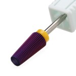 ERUIKA 5 in 1 Nail Drill Bits,Tungsten Carbide Nail Bit bits for Acrylic Hard Gel Nail Fast Remove, Two Way Rotary for Left and Right Handed, Manicure Accessories (XF, Purple)