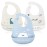 YINGJEE Silicone Bibs for Babies - 3 Pcs Adjustable, Waterproof with Feeding Bibs (Color 08)