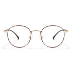 Cyxus Blue Light Blocking Glasses Women Men, Panto Style 70s Retro Looks Vintage Round Wire Eyeglasses Business Computer Use 8090