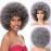 G&T Wig 70s Dark Grey Afro Curly Wigs for Unisex Men Women Glueless Wear and Go Wig Large Bouncy and Soft Natural Looking Synthetic Wigs for Costume Cosplay Party (1B/Dark Grey)
