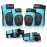 Forzueby Adult/Kids Knee Pads Elbow Pads Wrist Guards 6 in 1 Protective Gear Set for Inline Roller Skating Skateboarding Scooter BMX etc.