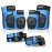 Forzueby Adult/Kids Knee Pads Elbow Pads Wrist Guards 6 in 1 Protective Gear Set for Inline Roller Skating Skateboarding Scooter BMX etc.
