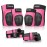 Forzueby Adult/Kids Knee Pads Elbow Pads Wrist Guards 6 in 1 Protective Gear Set for Inline Roller Skating Skateboarding Scooter BMX etc.