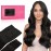 WENNALIFE Clip in Hair Extensions Real Human Hair, 150g 18inch 9pcs Natural Black Remy Hair Double Weft Extensiones De Cabello Humano Con Clip Ins