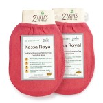 Original Kessa Exfoliating Glove -Value Pack (2pcs) -Pink -Microdermabrasion At Home Exfoliating Mitts, Removes unwanted dead skin, dirt and grime and Keratosis Pilaris. Great for spray tan removal