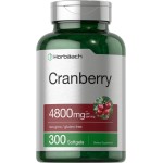 Horbach Cranberry Pills 4800mg | 300 Softgels | Non-GMO, Gluten Free Supplement | from Concentrate Extract