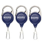 Booms Fishing RG1 Fly Fishing Zinger Retractor - Retractable Tether 3pcs Blue