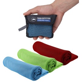 Tough Outdoors Cooling Towel - Cooling Towels for Neck & Face - Ice Wrap & Sweat Rag for Camping Gym Yoga & Sports - Workout Towel for Gym Sweat - Cool Towels for Extreme Heat