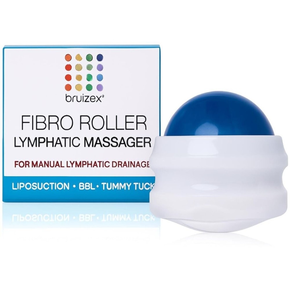 Lymphatic Drainage Massager, Massage Roller Ball, Fibro Body Roller for Fibrosis Treatment, Liposuction, 360 Lipo, Tummy Tuck & BBL Post Surgery Recovery